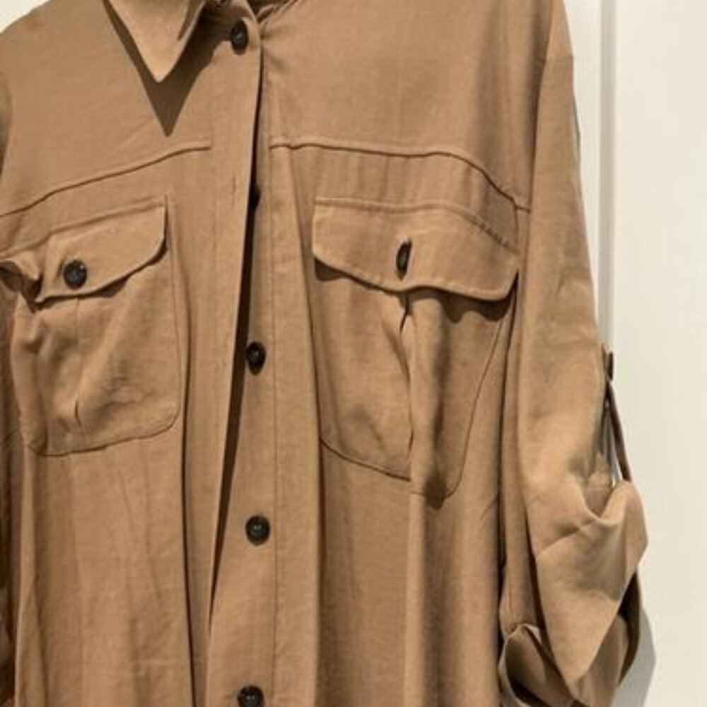 Zara Belted Shirtdress - Like New - Picture 2 of 3